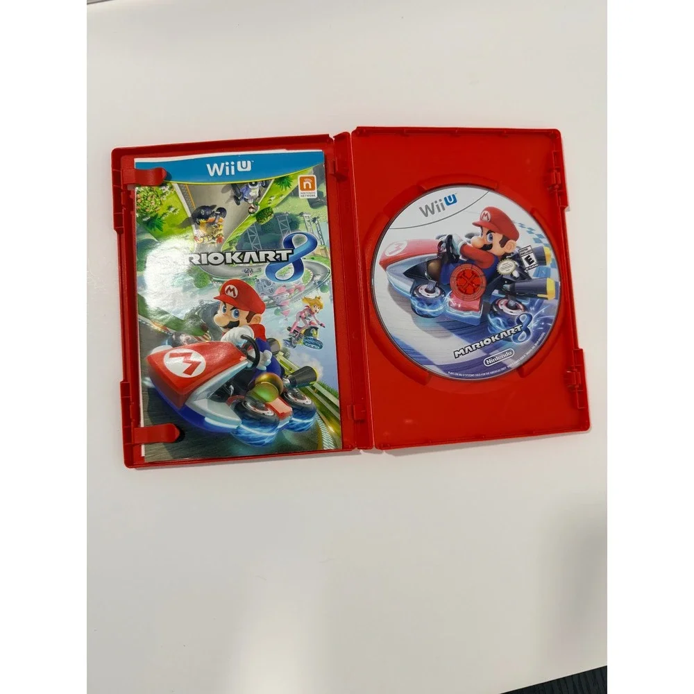 Nintendo Mario Kart 8 Wii U Game Red Case Good CIB Racing Anti-Gravity